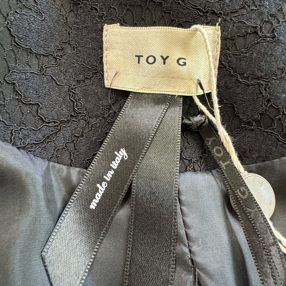 New Toy G Italy Black Lace Jacket Tailored Blazer Size 6‎ US $406 - Picture 13 of 16